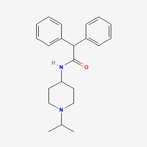 molecular formula C22H28N2O B5129781 N~1~-(1-ISOPROPYL-4-PIPERIDYL)-2,2-DIPHENYLACETAMIDE 