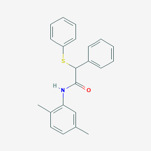 molecular formula C22H21NOS B5129886 N-(2,5-dimethylphenyl)-2-phenyl-2-(phenylsulfanyl)acetamide 