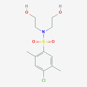 molecular formula C12H18ClNO4S B513004 Bis(2-hydroxyethyl)[(4-chloro-2,5-dimethylphenyl)sulfonyl]amine CAS No. 942703-20-0