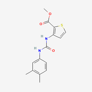 molecular formula C15H16N2O3S B5130059 METHYL 3-{[(3,4-DIMETHYLANILINO)CARBONYL]AMINO}-2-THIOPHENECARBOXYLATE 