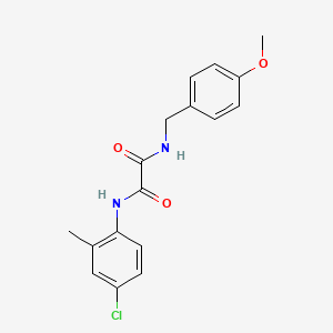 molecular formula C17H17ClN2O3 B5130117 N-(4-Chloro-2-methylphenyl)-N'-[(4-methoxyphenyl)methyl]ethanediamide 
