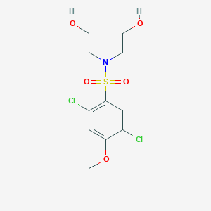 molecular formula C12H17Cl2NO5S B513012 [(2,5-Dichloro-4-ethoxyphenyl)sulfonyl]bis(2-hydroxyethyl)amine CAS No. 942772-19-2
