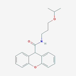 molecular formula C20H23NO3 B5130143 N-[3-(propan-2-yloxy)propyl]-9H-xanthene-9-carboxamide 
