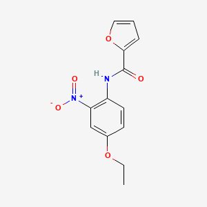 molecular formula C13H12N2O5 B5130235 N-(4-ethoxy-2-nitrophenyl)furan-2-carboxamide 
