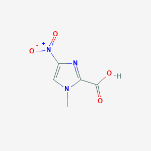 molecular formula C5H5N3O4 B051305 1-Methyl-4-nitro-1H-imidazole-2-carboxylic acid CAS No. 109012-24-0