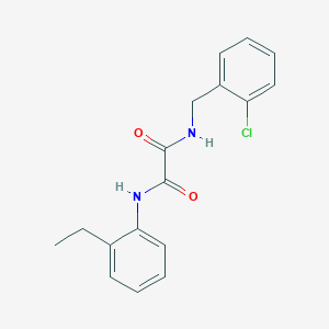 molecular formula C17H17ClN2O2 B5130688 N-[(2-chlorophenyl)methyl]-N'-(2-ethylphenyl)oxamide 