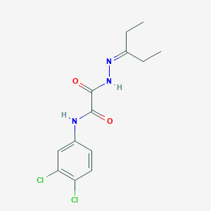 molecular formula C13H15Cl2N3O2 B5130694 N-(3,4-dichlorophenyl)-2-oxo-2-[2-(pentan-3-ylidene)hydrazinyl]acetamide CAS No. 5606-26-8
