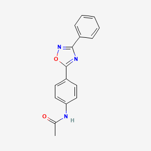 molecular formula C16H13N3O2 B5131033 N-(4-(3-Phenyl-1,2,4-oxadiazol-5-yl)phenyl)acetamide CAS No. 93245-20-6