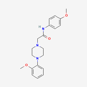 molecular formula C20H25N3O3 B5131163 N-(4-methoxyphenyl)-2-[4-(2-methoxyphenyl)piperazin-1-yl]acetamide 
