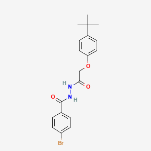 molecular formula C19H21BrN2O3 B5131261 4-bromo-N'-[2-(4-tert-butylphenoxy)acetyl]benzohydrazide 