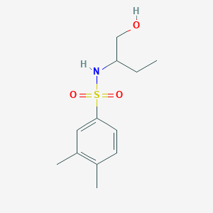 molecular formula C12H19NO3S B513133 N-[1-(hydroxymethyl)propyl]-3,4-dimethylbenzenesulfonamide CAS No. 942788-98-9