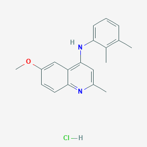 molecular formula C19H21ClN2O B5131806 N-(2,3-dimethylphenyl)-6-methoxy-2-methylquinolin-4-amine;hydrochloride 