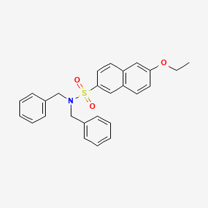 molecular formula C26H25NO3S B5131880 N,N-dibenzyl-6-ethoxynaphthalene-2-sulfonamide 