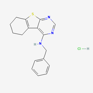 molecular formula C17H18ClN3S B5131998 N-benzyl-5,6,7,8-tetrahydro-[1]benzothiolo[2,3-d]pyrimidin-4-amine;hydrochloride 