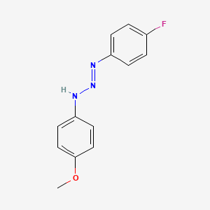 molecular formula C13H12FN3O B5132191 N-[(4-fluorophenyl)diazenyl]-4-methoxyaniline 