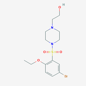 2-(4-((5-Bromo-2-ethoxyphenyl)sulfonyl)piperazin-1-yl)ethanol
