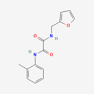 molecular formula C14H14N2O3 B5132499 N-(furan-2-ylmethyl)-N'-(2-methylphenyl)ethanediamide 