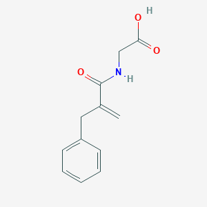 molecular formula C12H13NO3 B051325 N-(2-benzyl propenoyl)-glycine CAS No. 76932-18-8