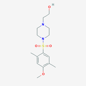 2-(4-((4-Methoxy-2,5-dimethylphenyl)sulfonyl)piperazin-1-yl)ethanol
