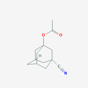molecular formula C13H17NO2 B5132522 (3-Cyano-1-adamantyl) acetate 