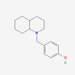 molecular formula C16H23NO B5132563 4-(3,4,4a,5,6,7,8,8a-octahydro-2H-quinolin-1-ylmethyl)phenol 