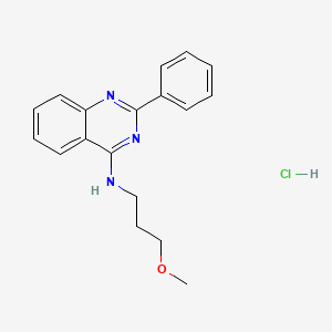 molecular formula C18H20ClN3O B5132700 N-(3-methoxypropyl)-2-phenylquinazolin-4-amine;hydrochloride 