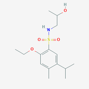 2-ethoxy-N-(2-hydroxypropyl)-5-isopropyl-4-methylbenzenesulfonamide