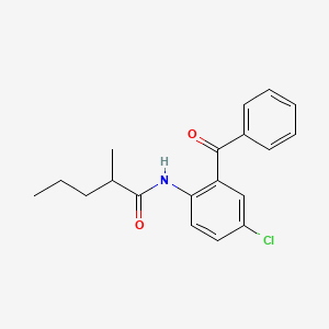 molecular formula C19H20ClNO2 B5132827 N-[4-chloro-2-(phenylcarbonyl)phenyl]-2-methylpentanamide 