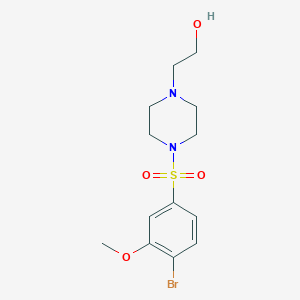 2-(4-((4-Bromo-3-methoxyphenyl)sulfonyl)piperazin-1-yl)ethanol