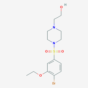 2-(4-((4-Bromo-3-ethoxyphenyl)sulfonyl)piperazin-1-yl)ethanol