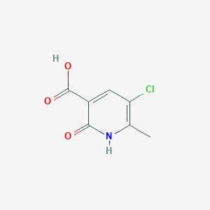 molecular formula C7H6ClNO3 B051331 5-Chloro-2-hydroxy-6-methylnicotinic acid CAS No. 117449-75-9