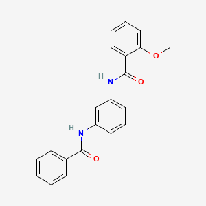 molecular formula C21H18N2O3 B5133360 N-(3-benzamidophenyl)-2-methoxybenzamide 