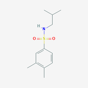 molecular formula C12H19NO2S B513343 N-isobutyl-3,4-dimethylbenzenesulfonamide CAS No. 898075-27-9