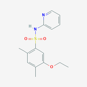 molecular formula C15H18N2O3S B513355 [(5-Ethoxy-2,4-dimethylphenyl)sulfonyl]-2-pyridylamine CAS No. 941004-69-9