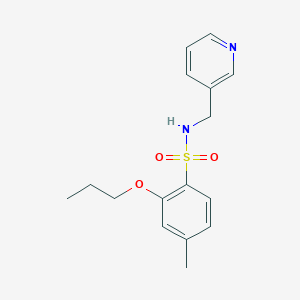 molecular formula C16H20N2O3S B513357 4-methyl-2-propoxy-N-(3-pyridinylmethyl)benzenesulfonamide CAS No. 941258-43-1