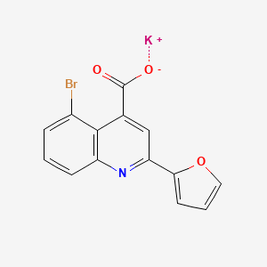 molecular formula C14H7BrKNO3 B5133597 Potassium;5-bromo-2-(furan-2-yl)quinoline-4-carboxylate 