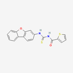 molecular formula C18H12N2O2S2 B5134047 N-DIBENZO[B,D]FURAN-3-YL-N'-(2-THIENYLCARBONYL)THIOUREA 