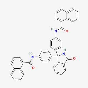 molecular formula C42H29N3O3 B5134049 N-[4-[1-[4-(naphthalene-1-carbonylamino)phenyl]-3-oxo-2H-isoindol-1-yl]phenyl]naphthalene-1-carboxamide 