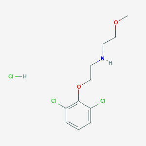 molecular formula C11H16Cl3NO2 B5134054 N-[2-(2,6-dichlorophenoxy)ethyl]-2-methoxyethanamine;hydrochloride 