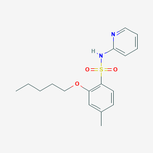 4-methyl-2-(pentyloxy)-N-(2-pyridinyl)benzenesulfonamide