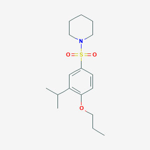 {[3-(Methylethyl)-4-propoxyphenyl]sulfonyl}piperidine