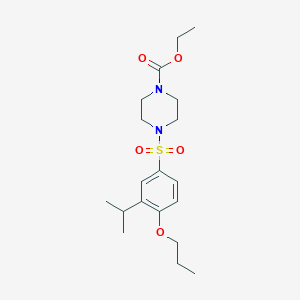 Ethyl 4-{[3-(methylethyl)-4-propoxyphenyl]sulfonyl}piperazinecarboxylate
