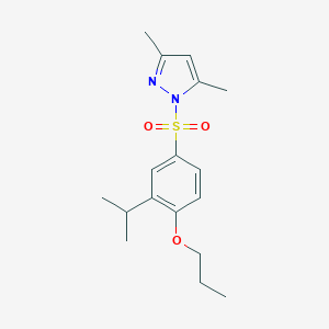 3,5-Dimethyl-1-{[3-(methylethyl)-4-propoxyphenyl]sulfonyl}pyrazole