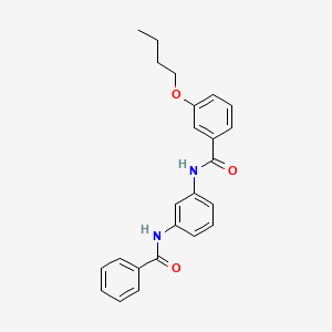 molecular formula C24H24N2O3 B5134300 N-(3-benzamidophenyl)-3-butoxybenzamide CAS No. 5757-52-8