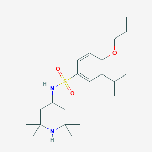 3-isopropyl-4-propoxy-N-(2,2,6,6-tetramethyl-4-piperidinyl)benzenesulfonamide