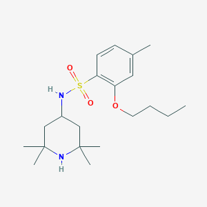 2-butoxy-4-methyl-N-(2,2,6,6-tetramethyl-4-piperidinyl)benzenesulfonamide