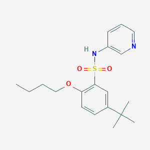 2-butoxy-5-tert-butyl-N-(3-pyridinyl)benzenesulfonamide