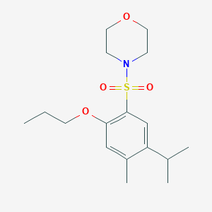 4-Isopropyl-5-methyl-2-(4-morpholinylsulfonyl)phenyl propyl ether