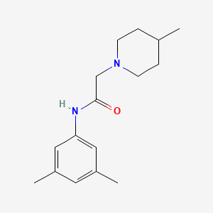 molecular formula C16H24N2O B5134417 N-(3,5-dimethylphenyl)-2-(4-methylpiperidin-1-yl)acetamide 