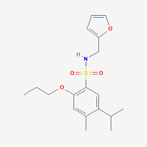 N-(2-furylmethyl)-5-isopropyl-4-methyl-2-propoxybenzenesulfonamide